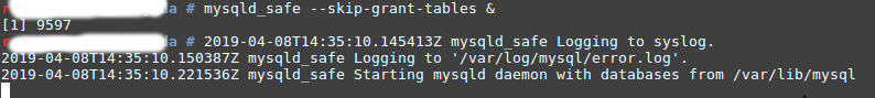 MySQL modo seguro